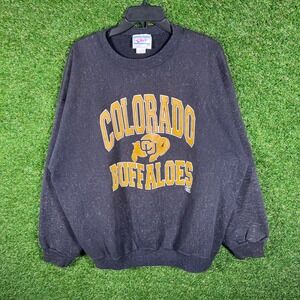 Final Play Colorado Buffaloes Crewneck Sweatshirt Black 2XL Vintage 90's